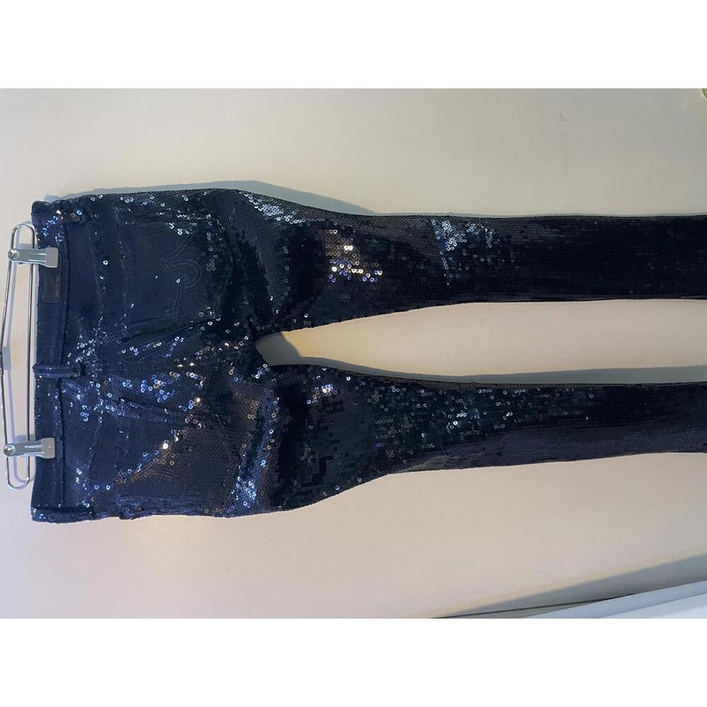 Ag Adriano Goldschmied Stunning Sequined Skinny Jeans - Glamorous Night Out Look View 3